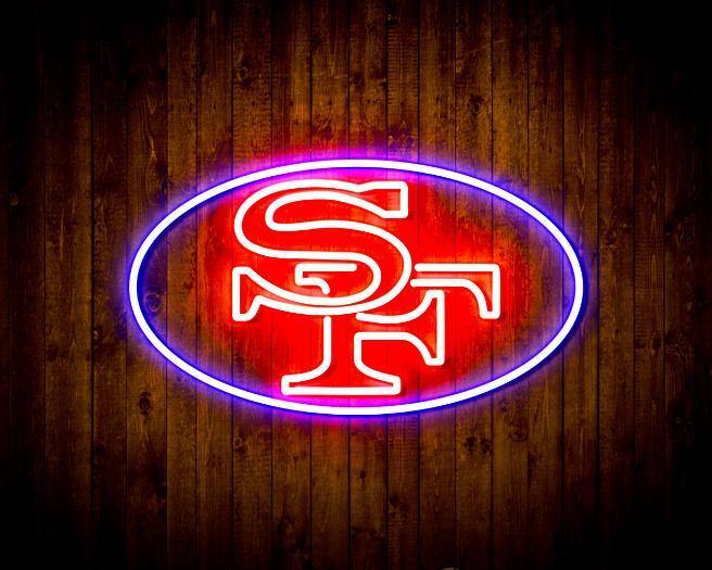 FOCO San Francisco 49ers NFL Metal Light Up Logo Sign