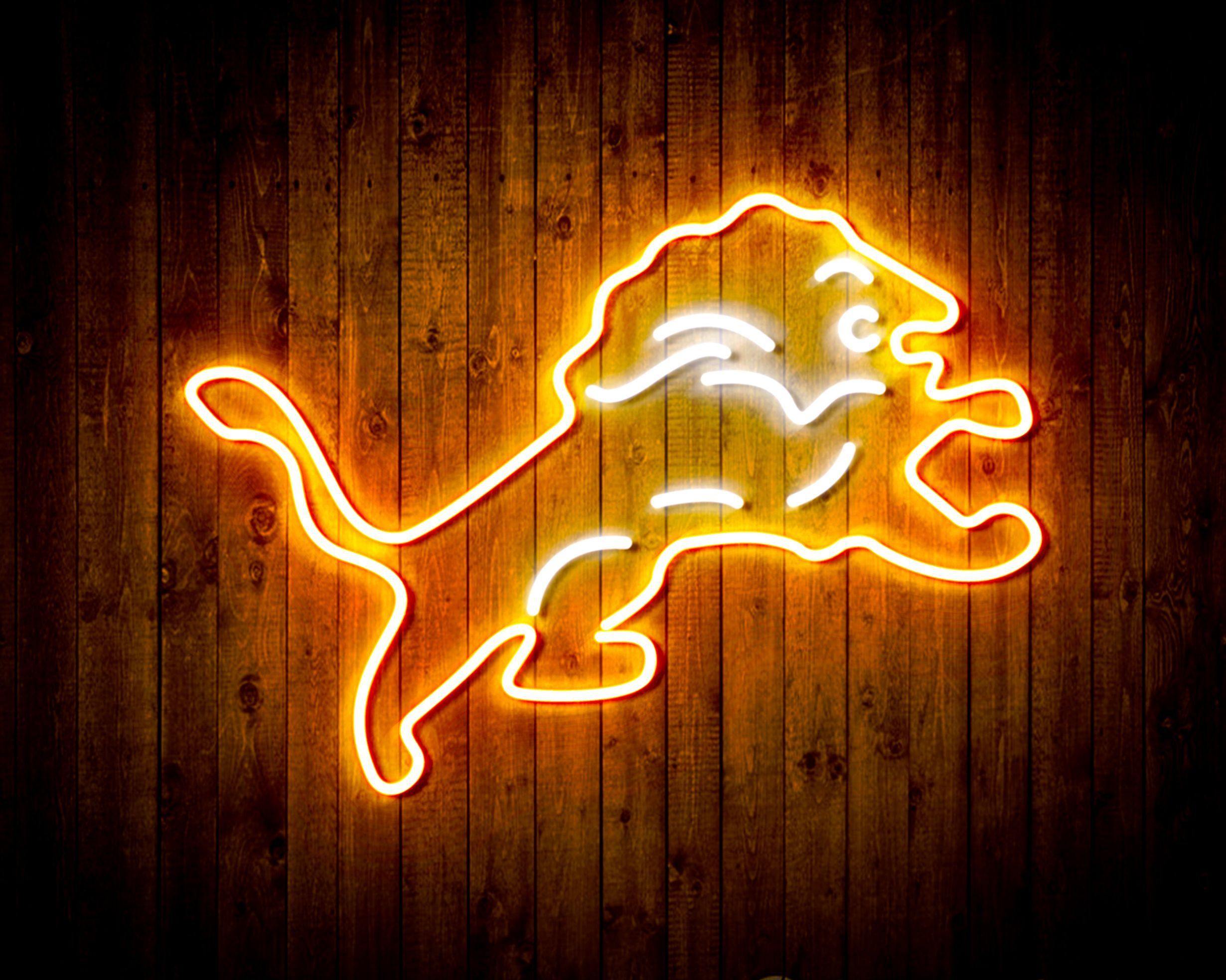 Detroit Lions Sports Bar Neon Flex LED Sign