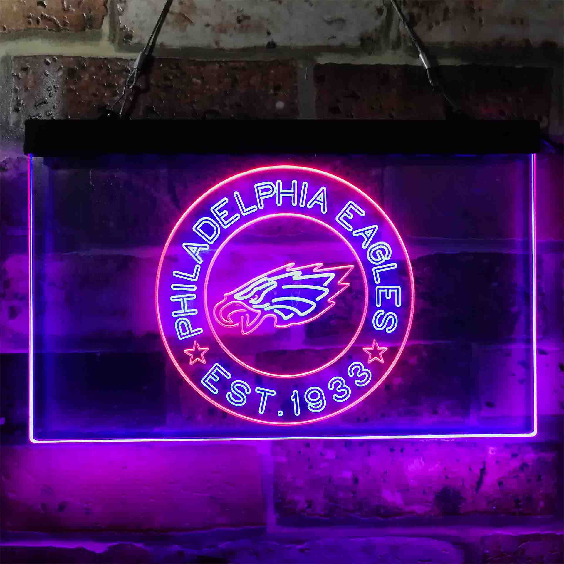 Philadelphia Eagles Est. 1933 Neon-Like LED Sign