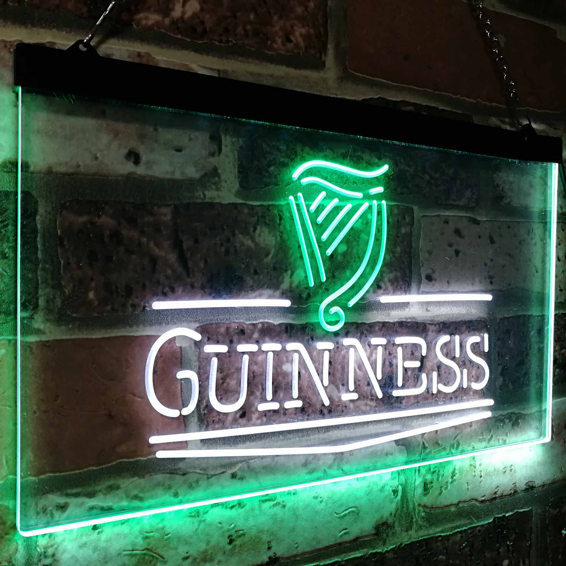Guinness Classic Beer Bar LED Neon Sign