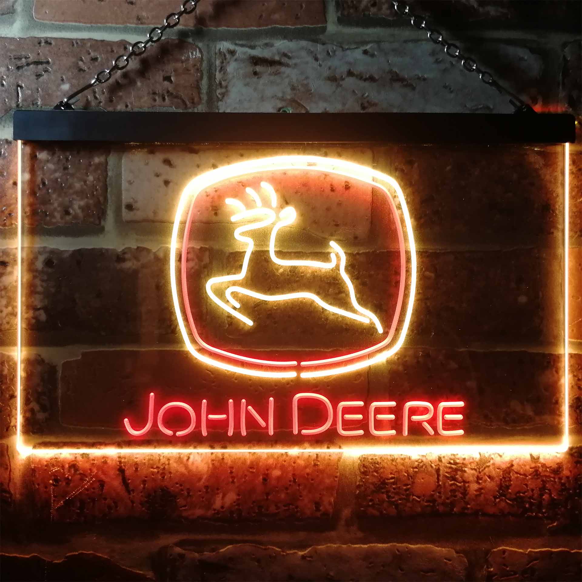 John Deere Equipment LED Neon Sign -Holiday Gift, Garage Decor Gift