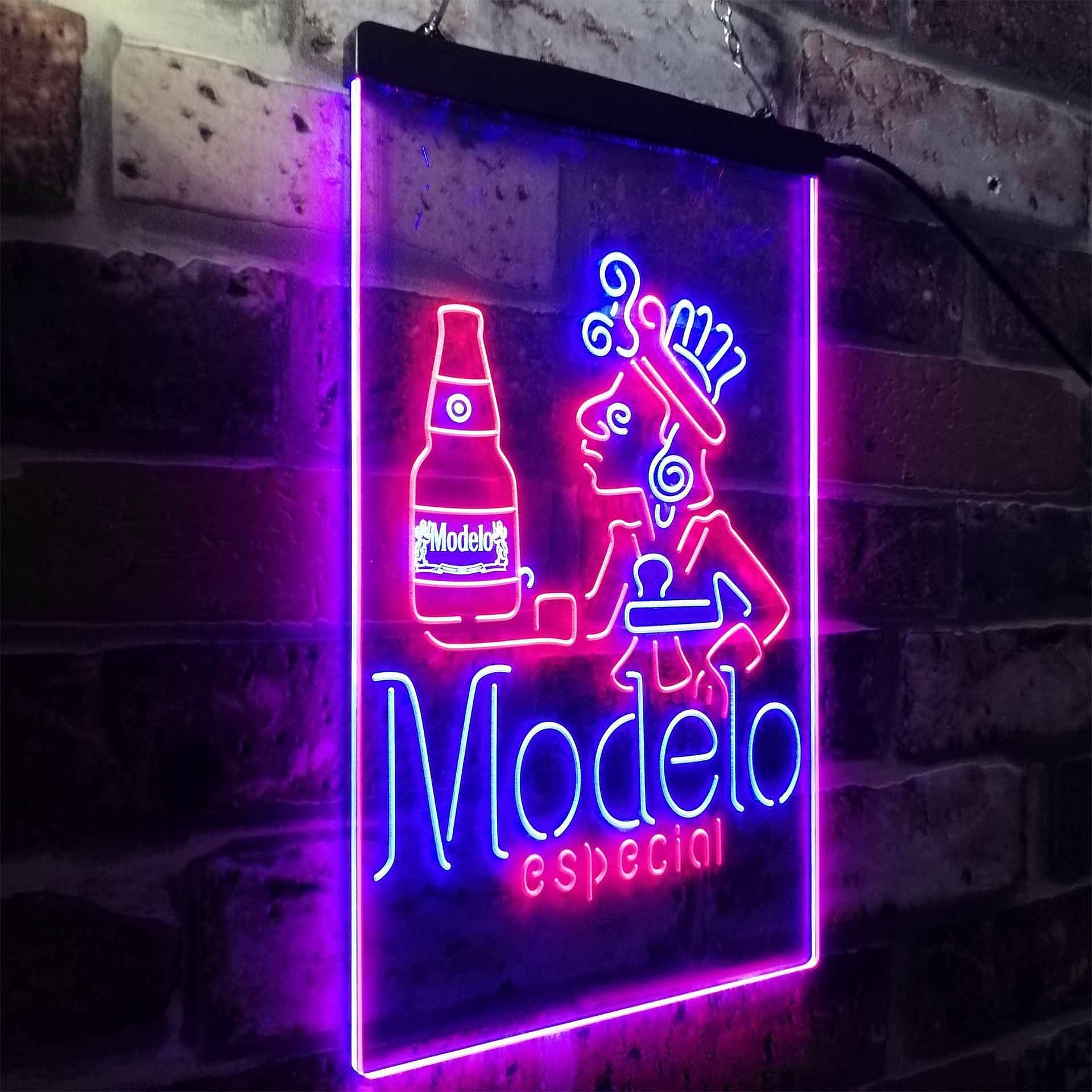 Modelo Especial Adjunct Lager Man Cave LED Neon Sign