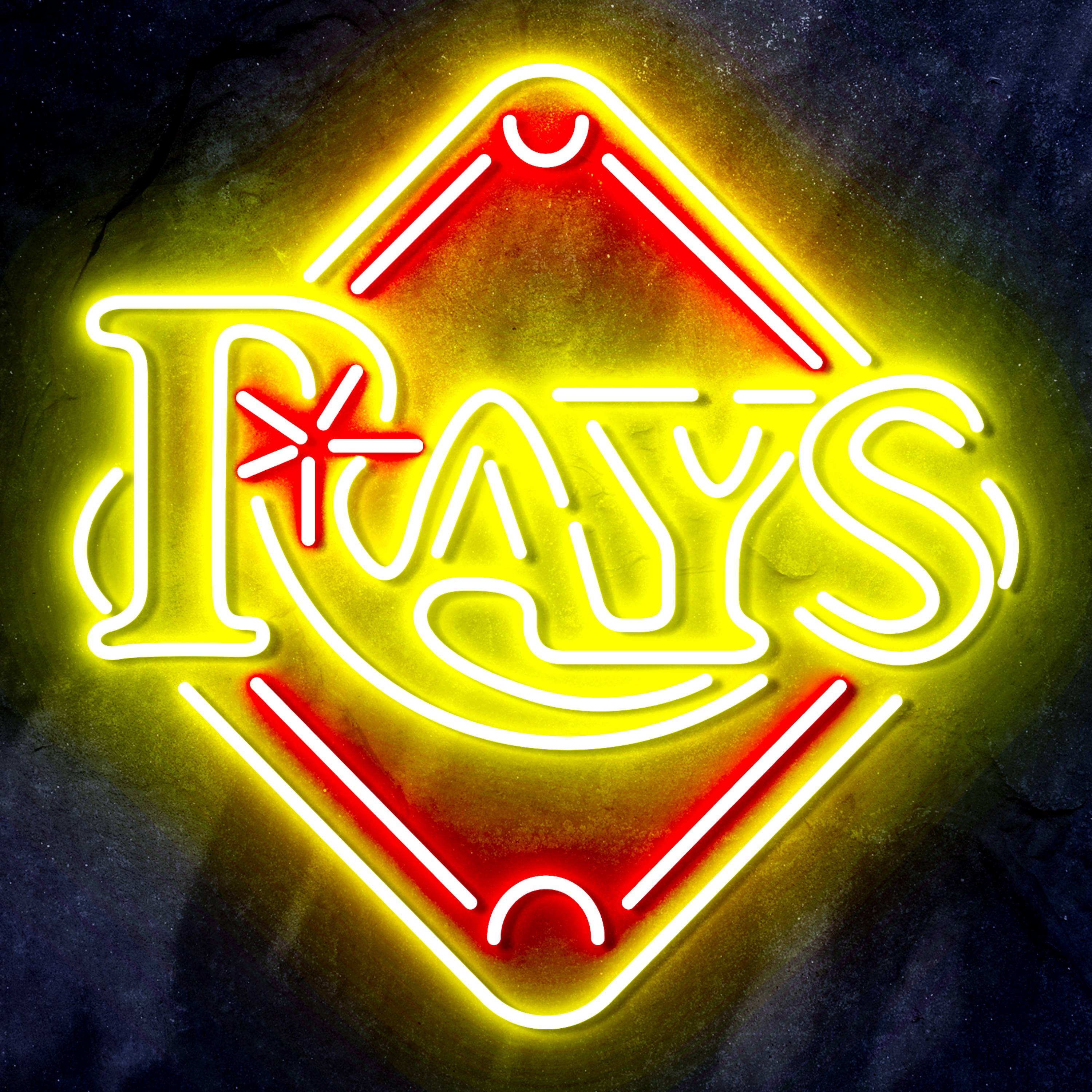 MLB Tampa Bay Rays Neon-like Sign Beer Bar Decor - Zign Sign