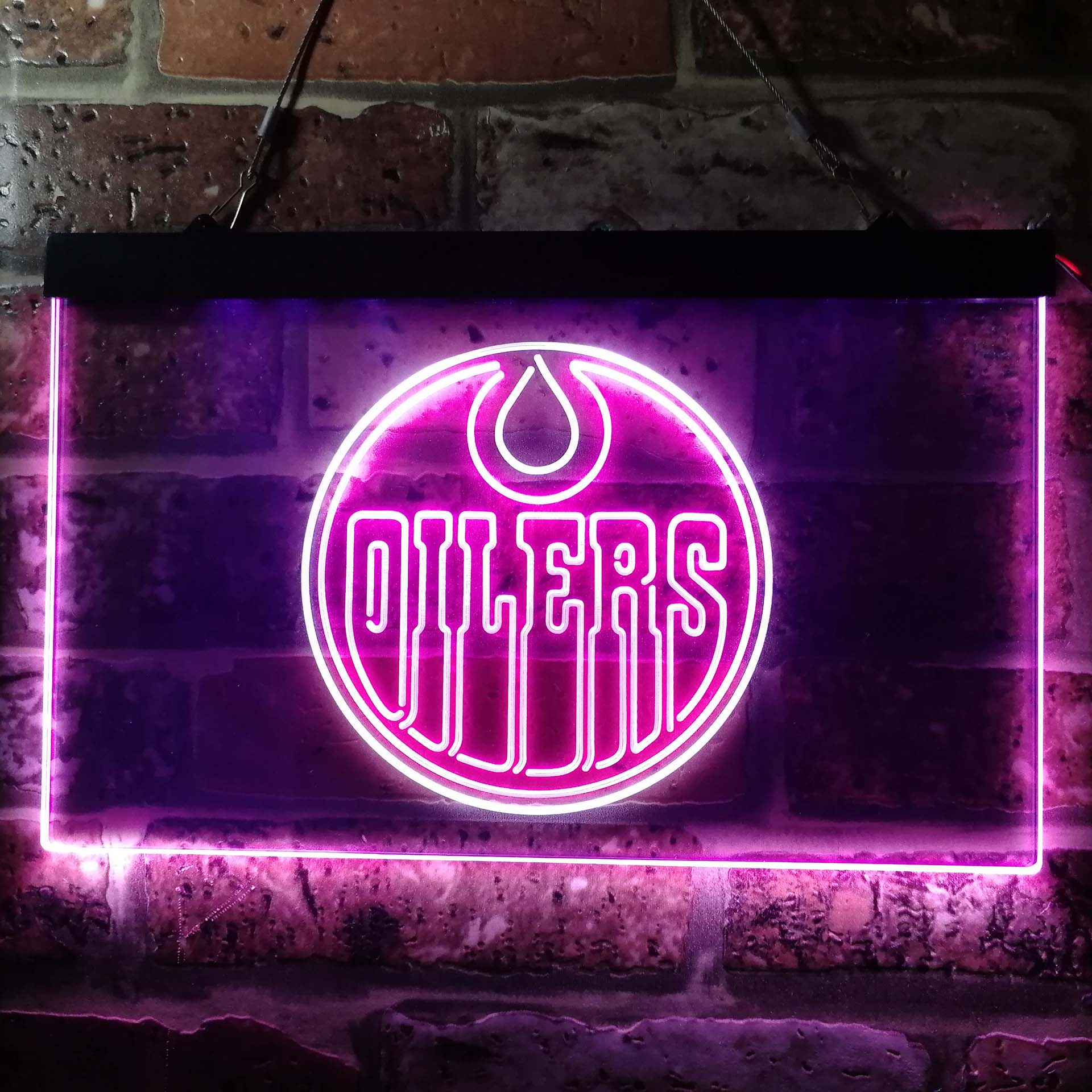 New Edmonton Oilers Logo Man Cave LED Neon Sign 17" 