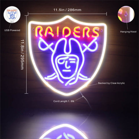 Las Vegas Raiders NFL Team LED Sign