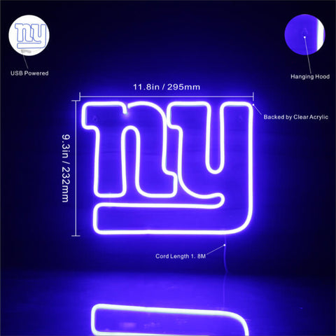 NFL New York Giants Neon LED Flex Sign ZignSign