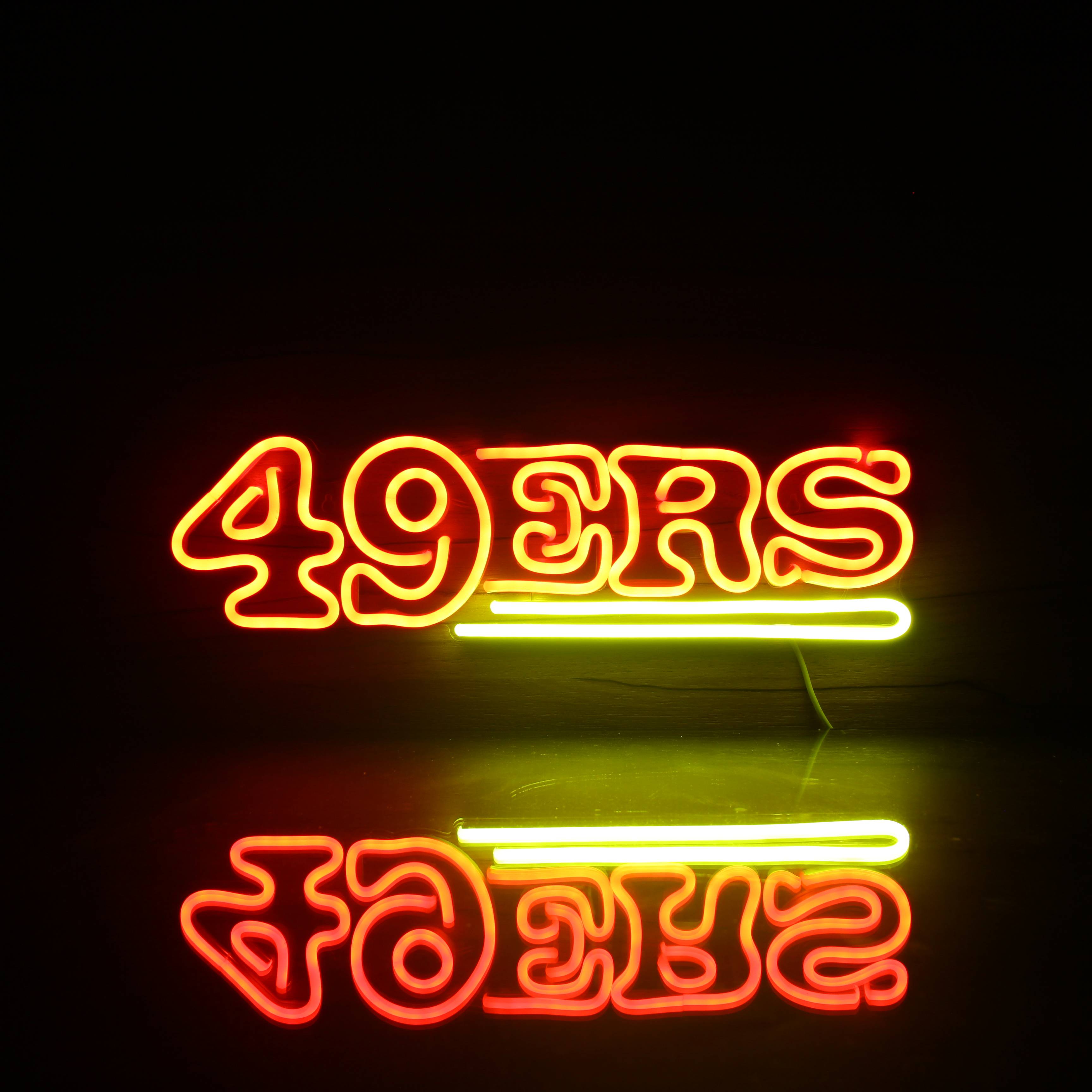 San Francisco 49ers Neon LED Sign Home Decor Bar, SF Night Light Up