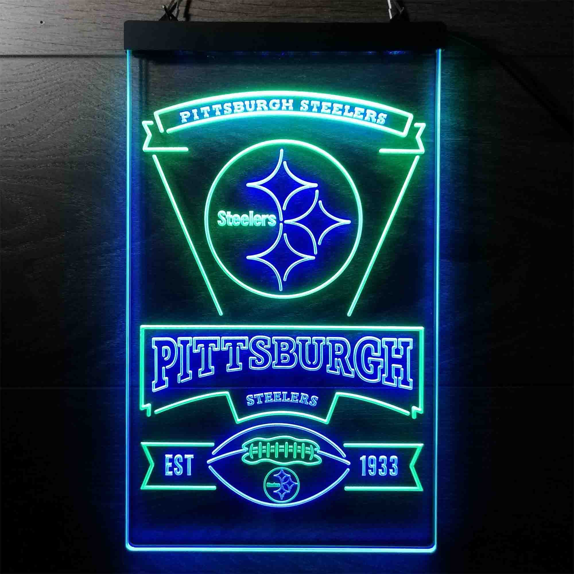 Pittsburgh Steelers Acrylic LED Sign (A)