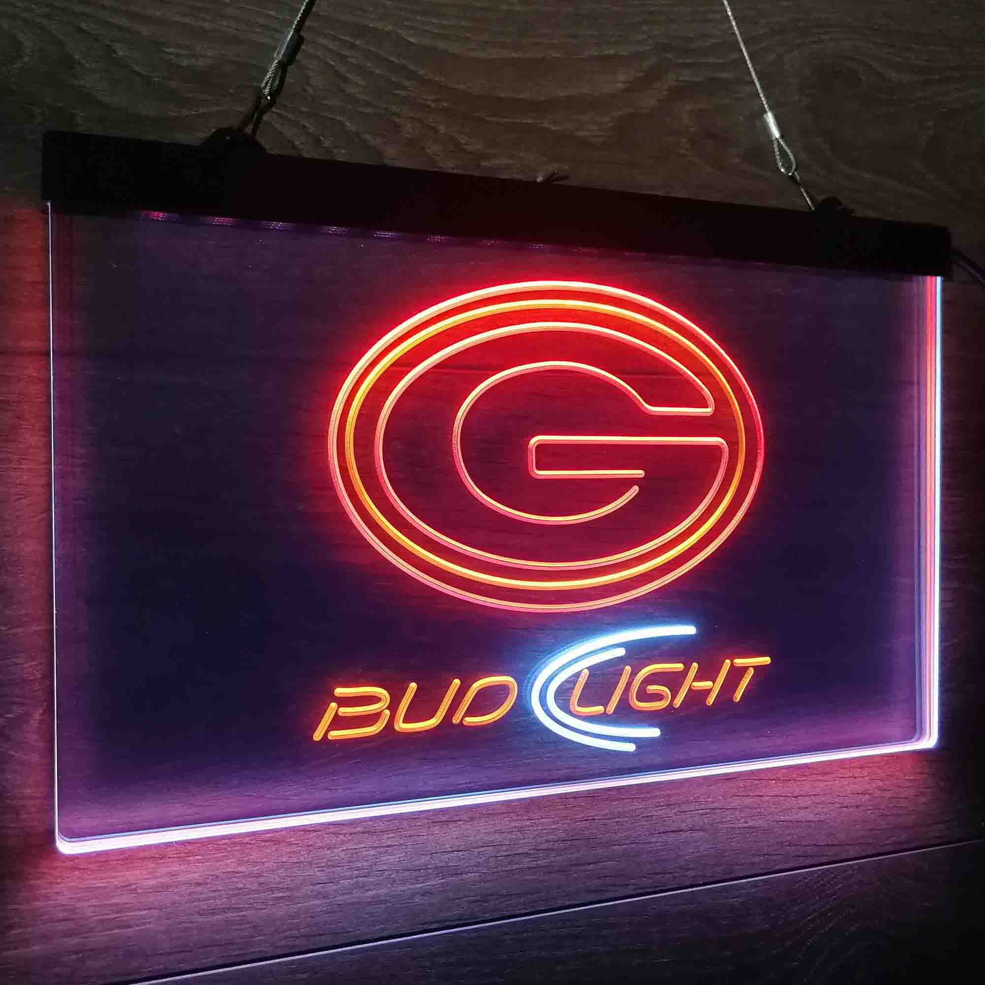 Chicago Bears Bud Light Neon-Like LED Sign