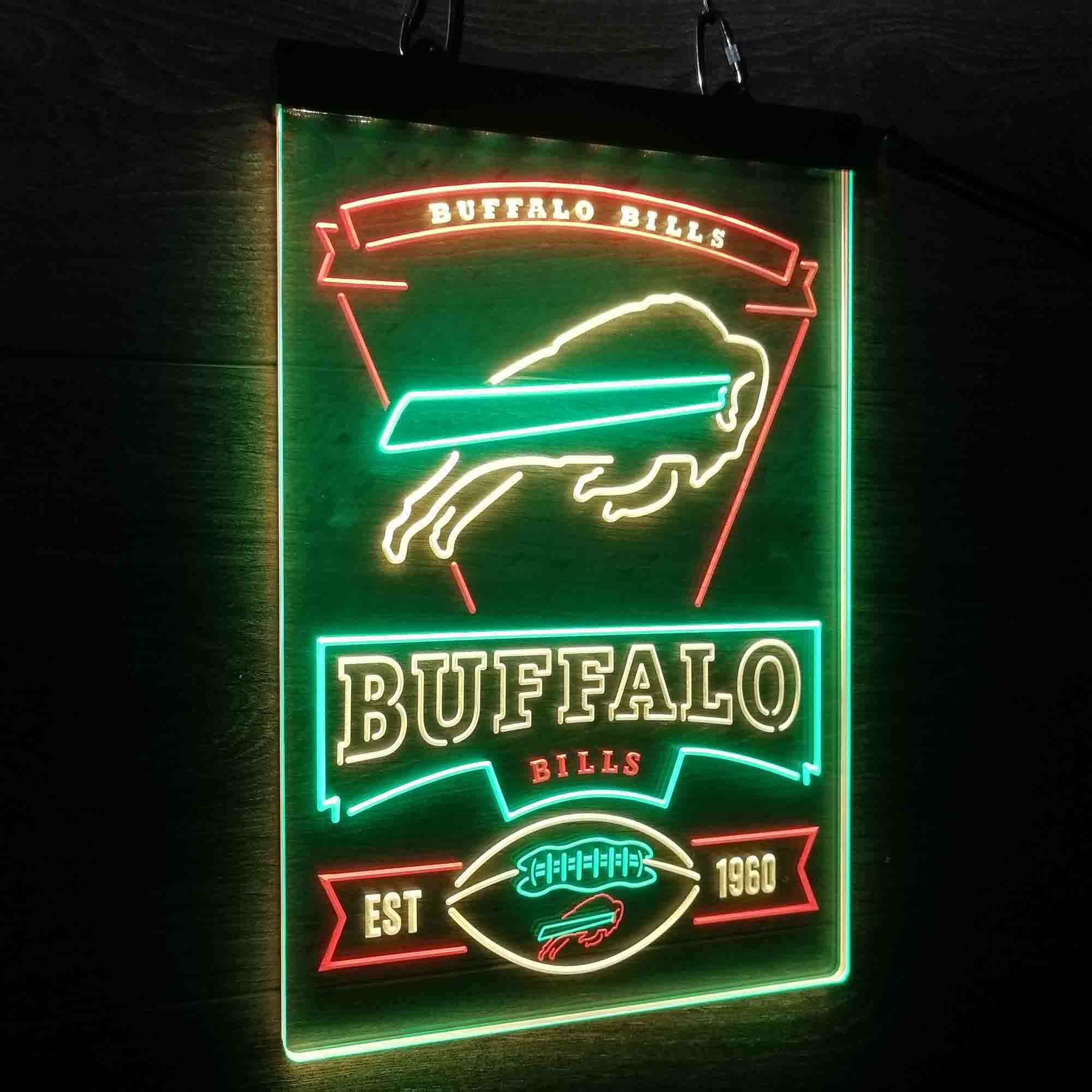 Buffalo Bills LaBatt Blue Neon-Like LED Sign