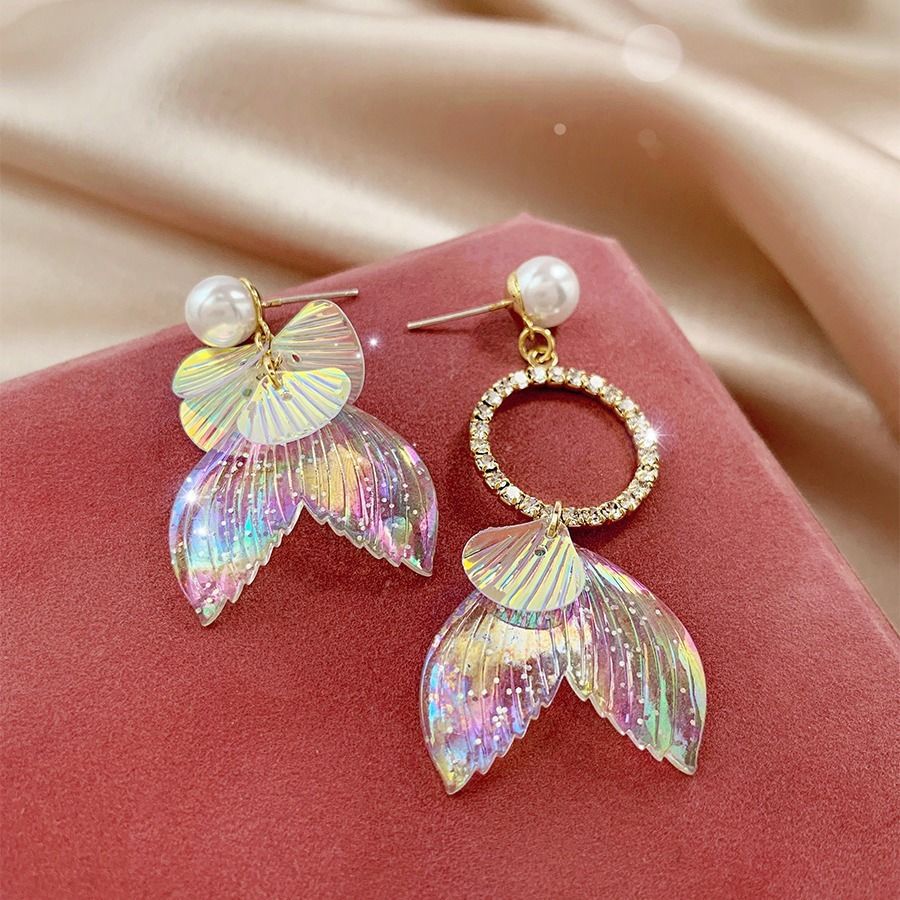 Aurora Rainbow Mermaid Earrings