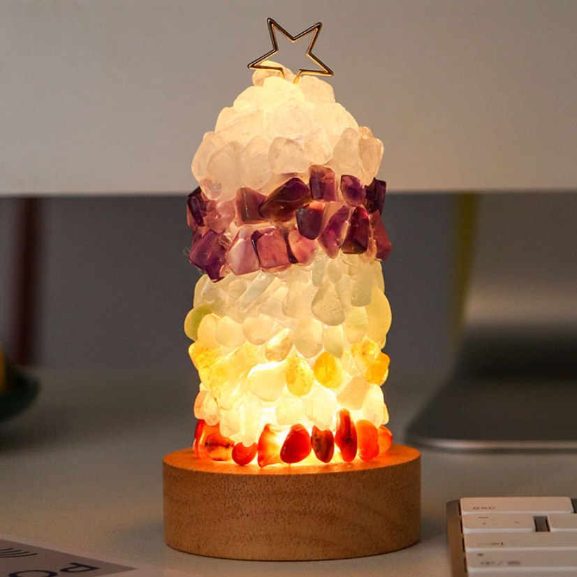Natural Colorful Crystal Lamp