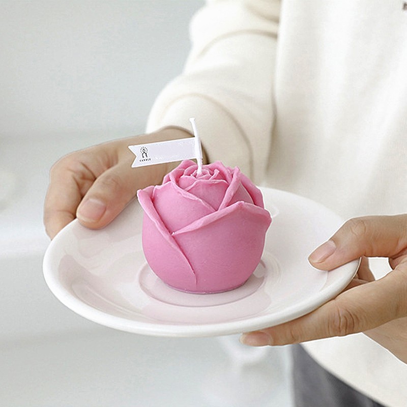 Beautiful Rose Tulip Candle