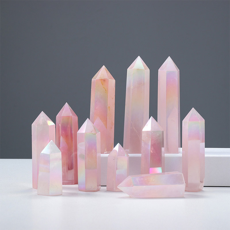 Pink Crystal Healing Crystal Wands