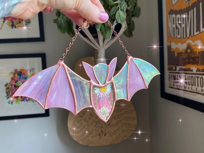Pink Bat Charm