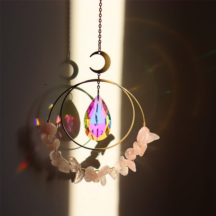 Crystal Suncatcher Rose Quartz – Small
