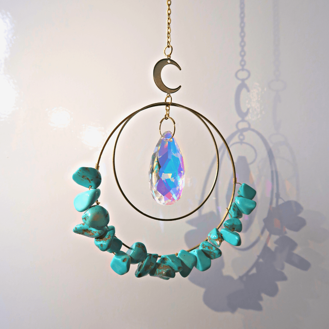 Crystal Suncatcher Turquoise – Small