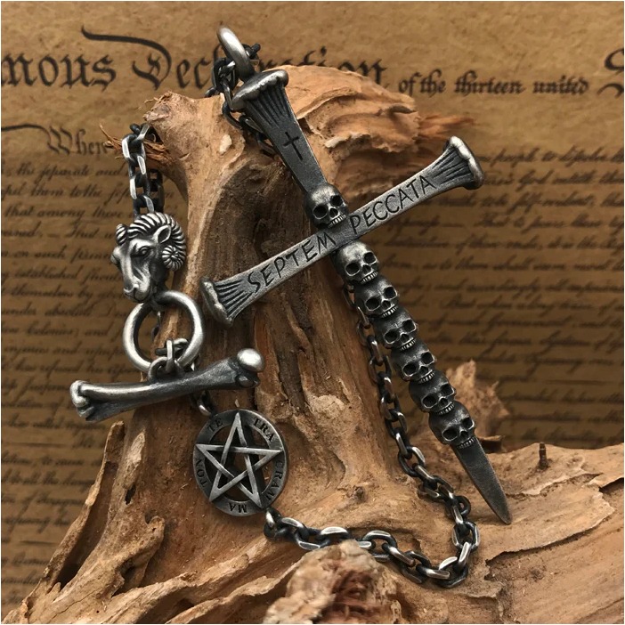 Law of the Jungle Holy Skeleton Sinner Necklace