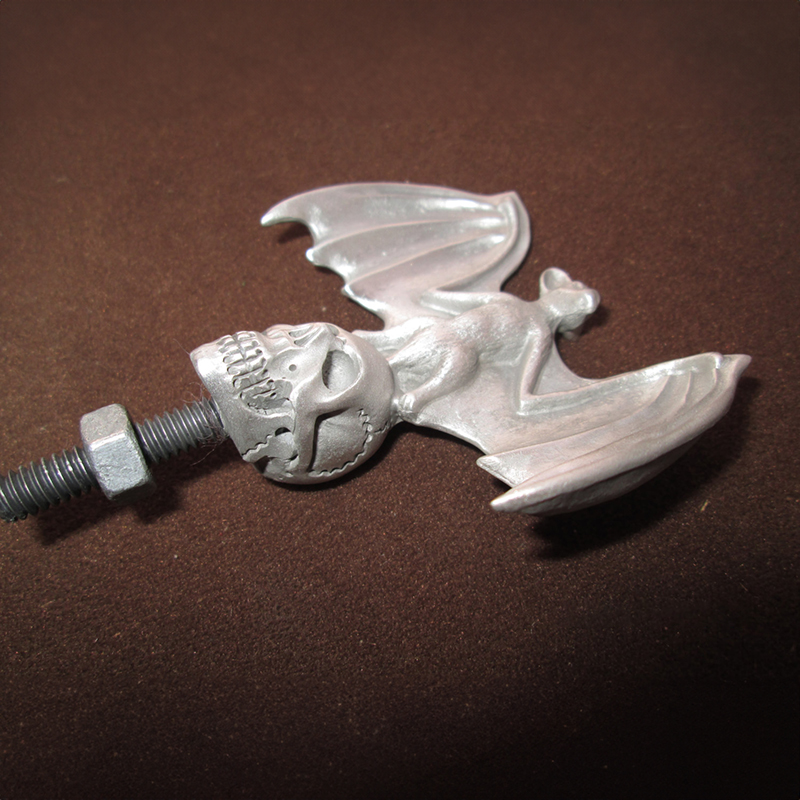 Rare Bat On SkullCar Hood Ornament