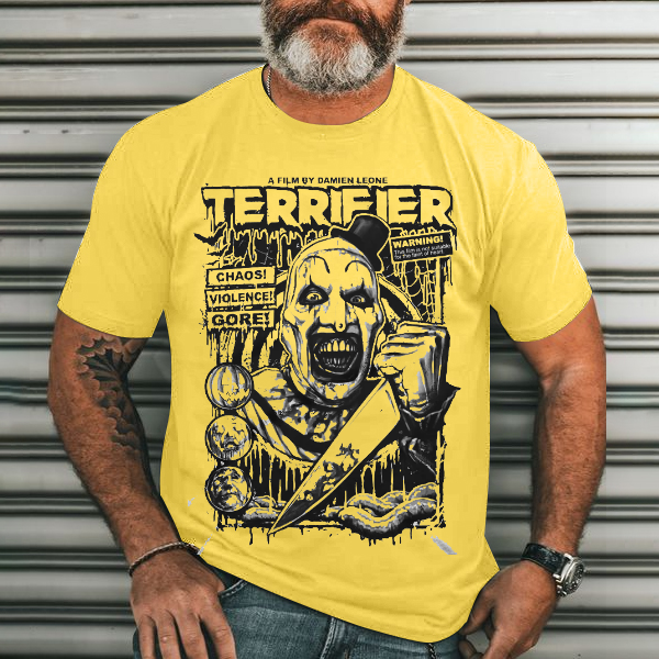 Halloween Terrifier Men's Casual Printed T-Shirt 23071670