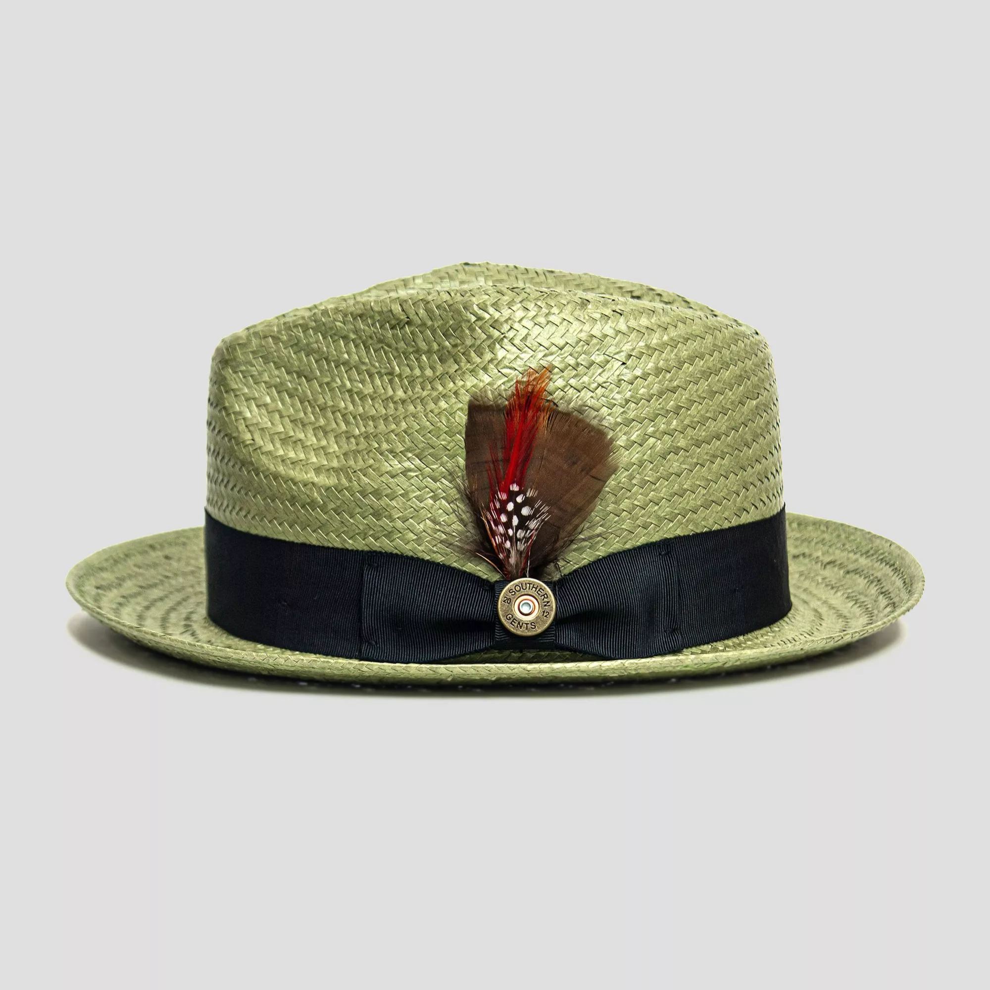 Miller Ranch Straw Trilby Fedora - Avocado[Fast shipping and box packing]