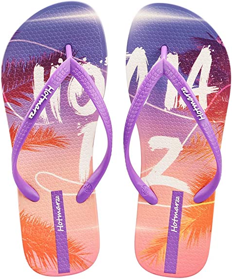 Cloudsteps™ Flip Flops with Soft Soles-Sunshine Beach Purple