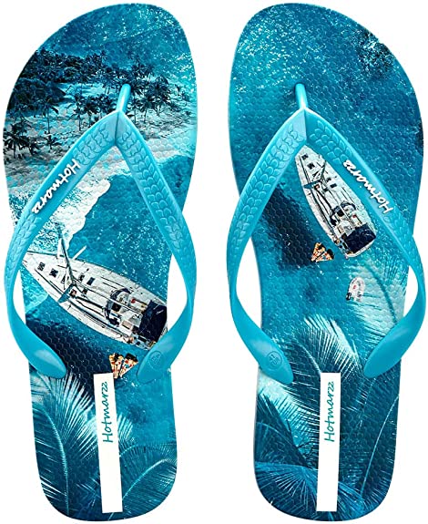 Cloudsteps™ Flip Flops with Soft Soles-0888 Blue