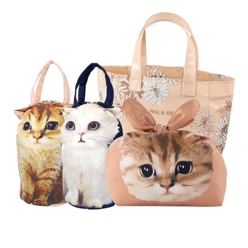 Cat Animal Cute Lunch Box Bag Double-Layer Insulated Waterproof 