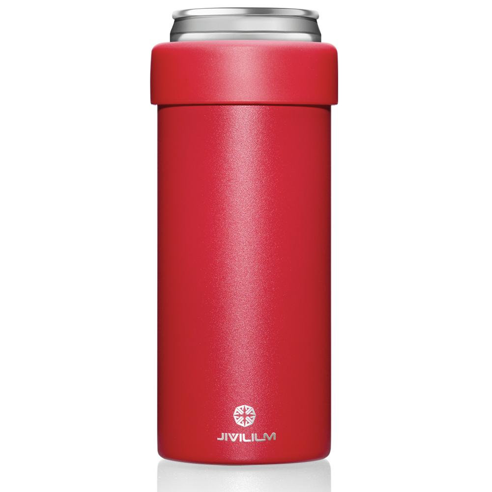 12 oz. Red Slim Can Cooler