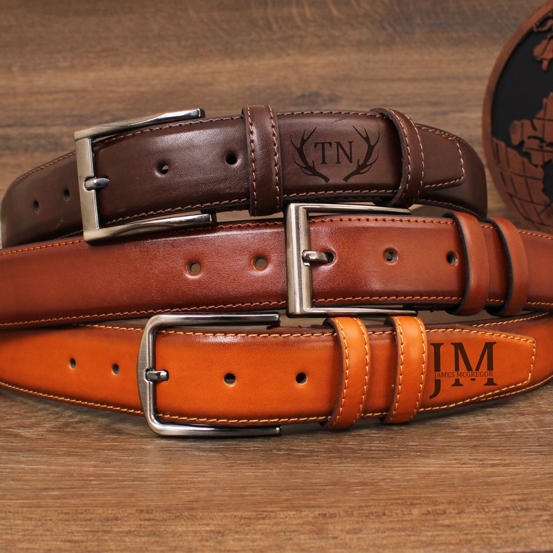 Custom Leather Mens Belt