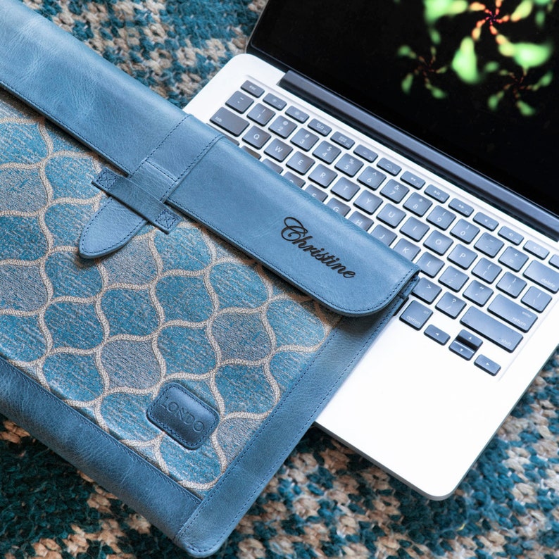 Custom Leather Sleeve Bag for MacBook Pro and Air