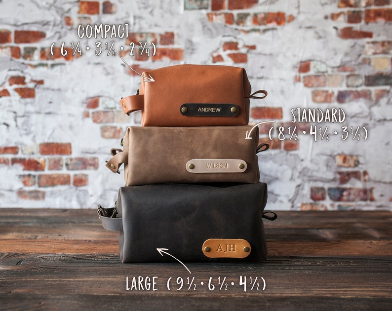 Custom Dopp Kit Bag Leather Toiletry bag Style-2