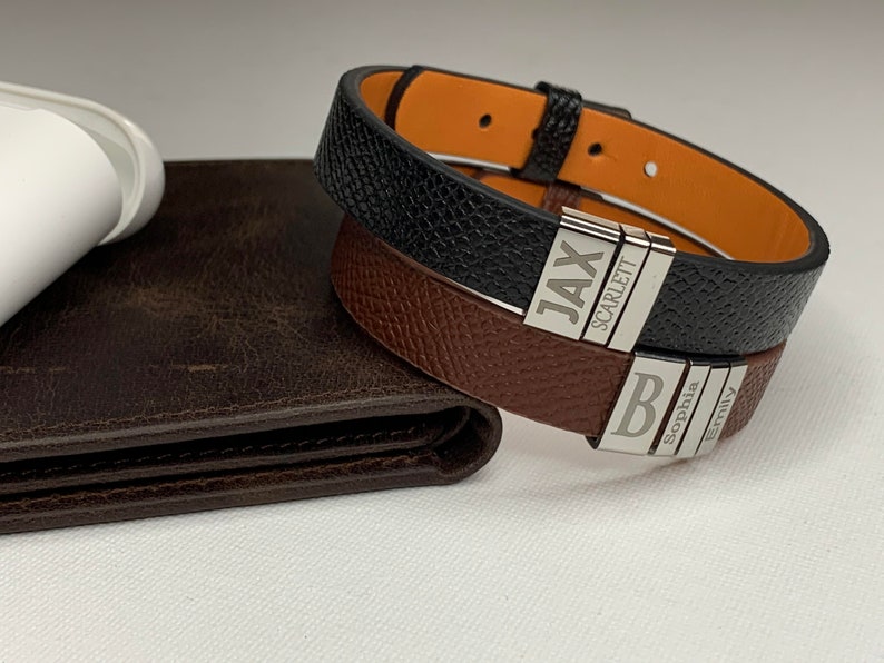 Custom Leather Bracelet For Dad