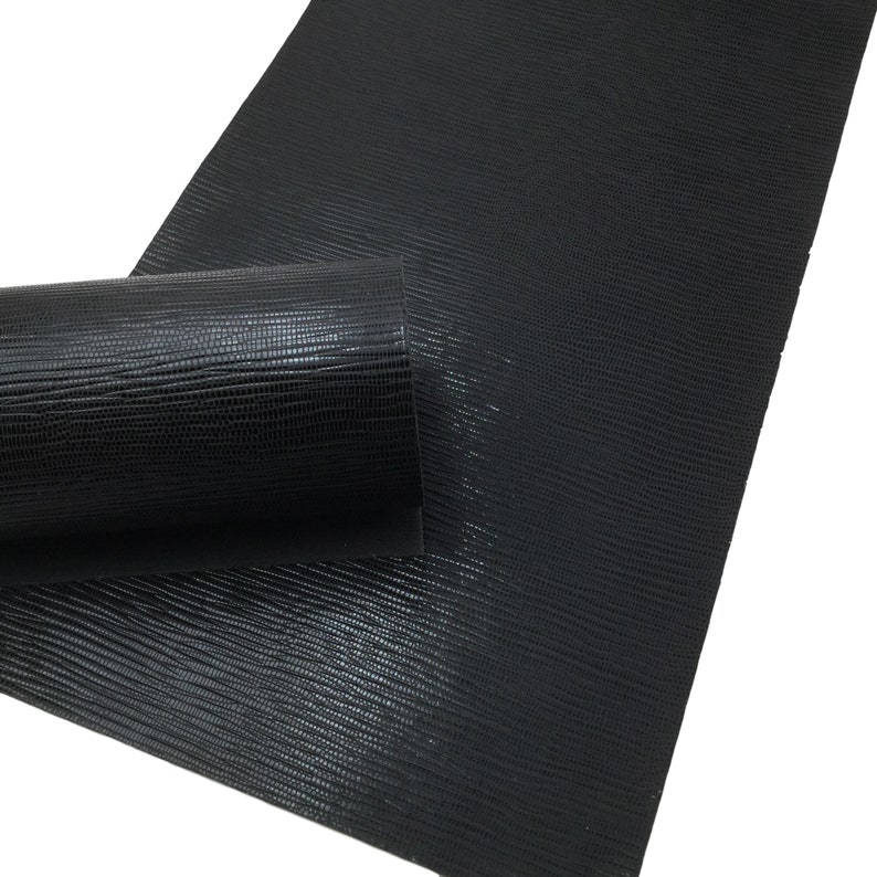 BLACK WAVE TEXTURE Faux Leather Sheets