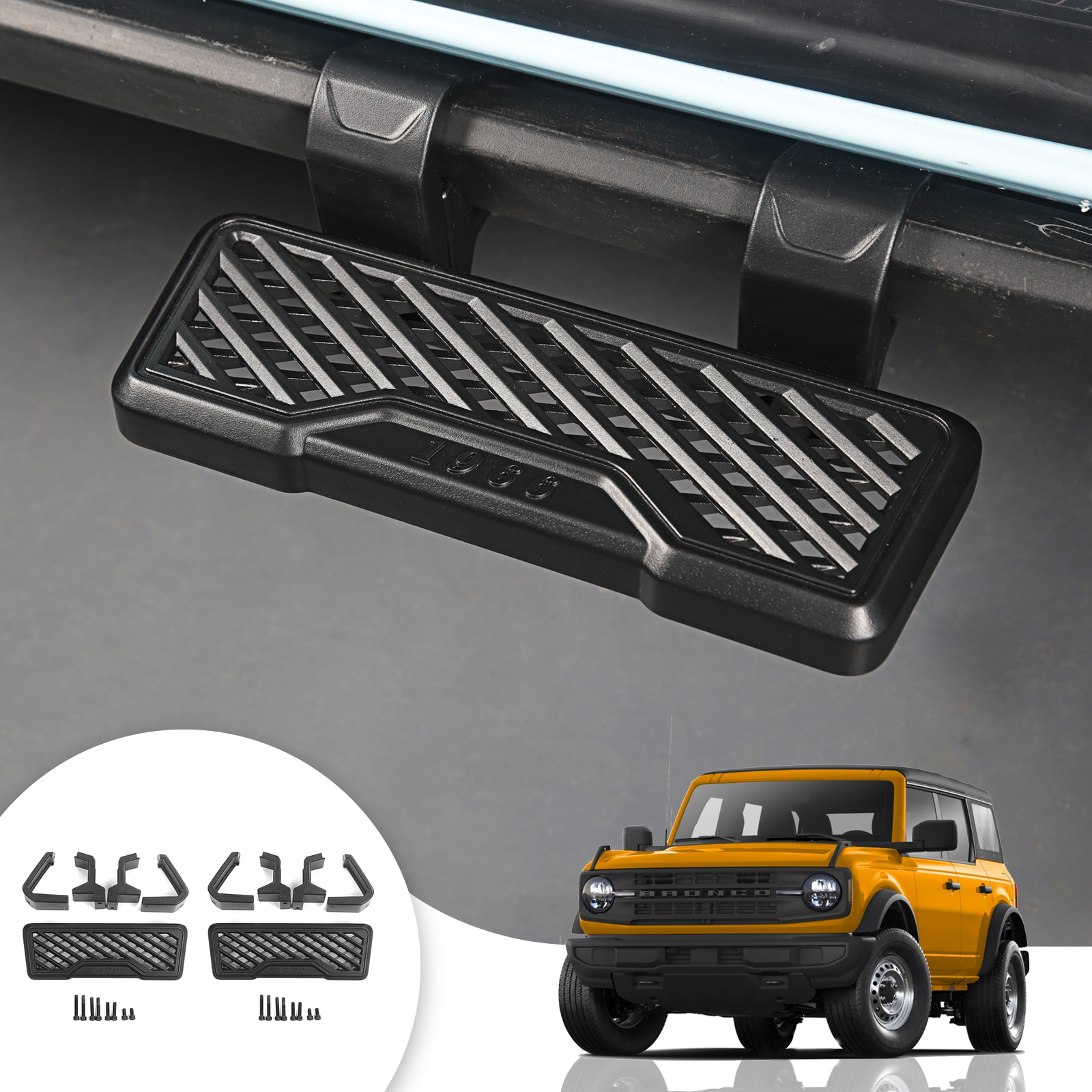 Xipex2021 2022 2023 Ford Bronco with Rock Rail 2/4-Door Running Boards