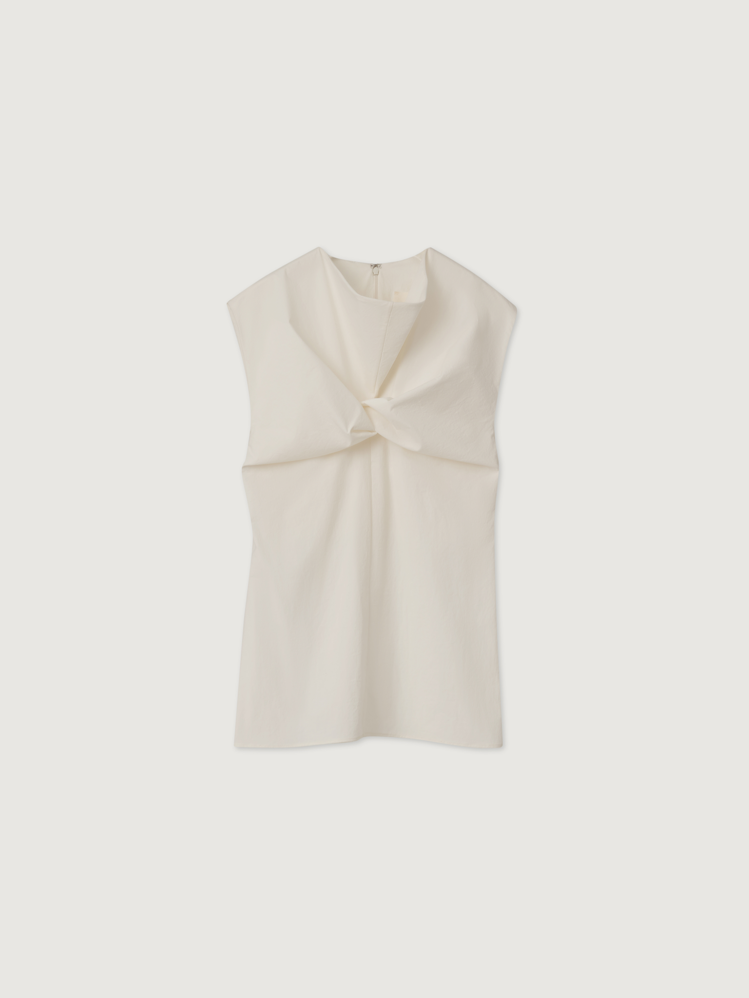 COWL NECK COTTON BLOUSE