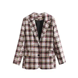 格子西装上衣服