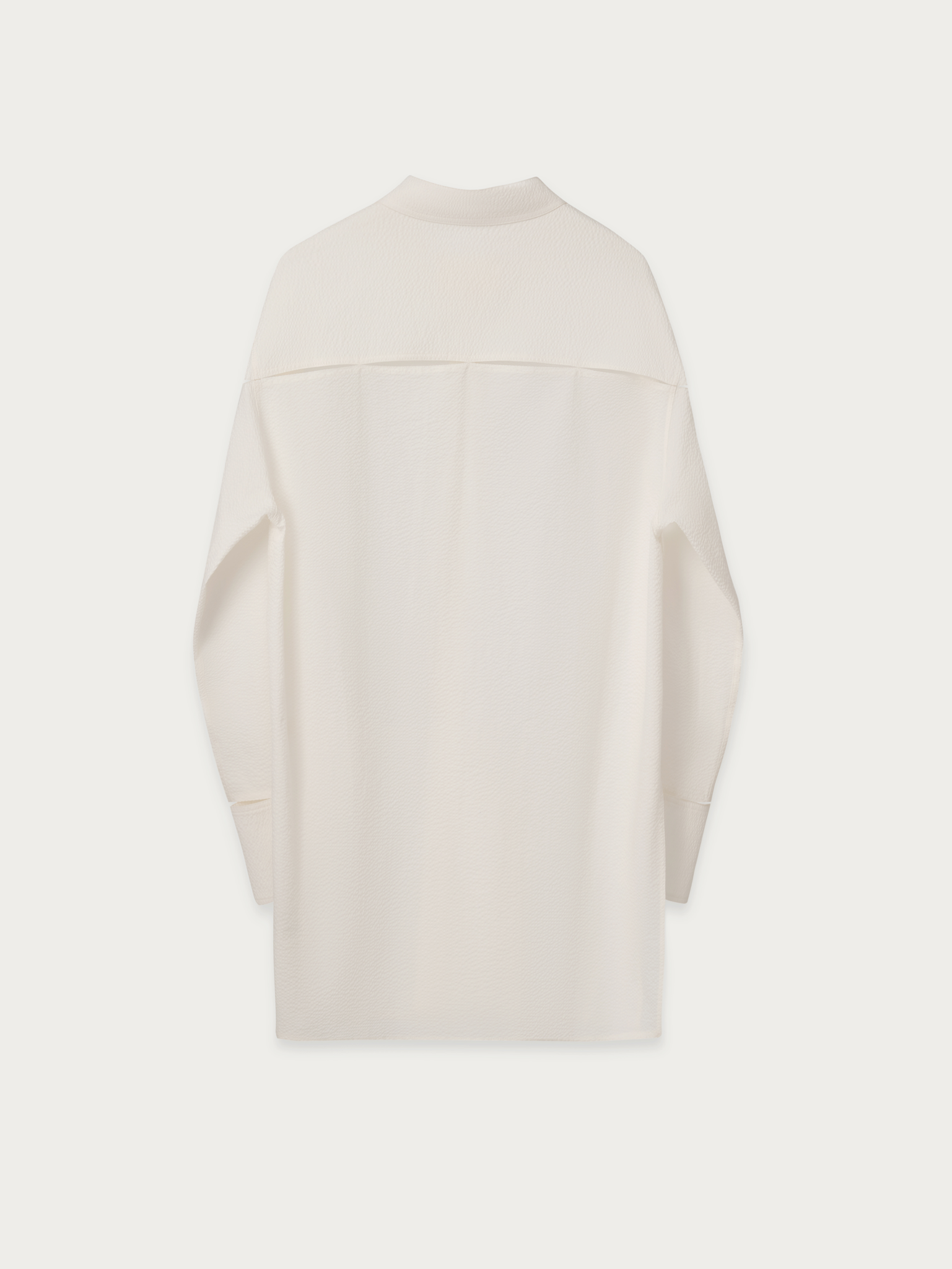 OVERSIZED LONG SLEEVE CUT-OUT COTTON SHIRT