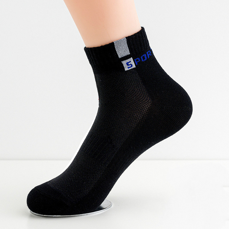 10 Pieces/Pack Men Cotton Socks Breathable Non-slip Summer Ankle Socks Women Mesh Boat Socks Men Short Socks Plus Size(EU39-46)