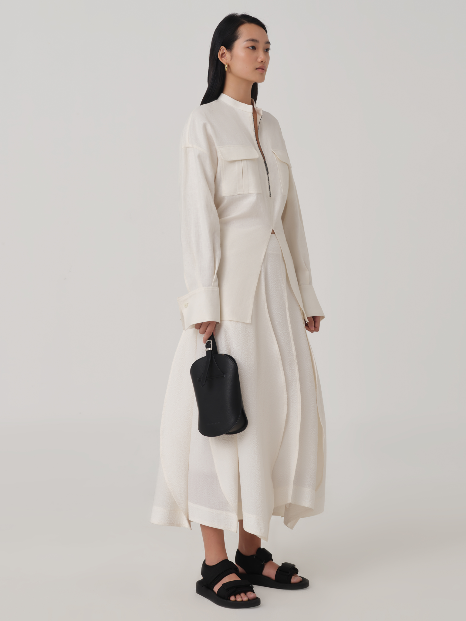 OVERSIZED LONG SLEEVE LINEN SHIRT