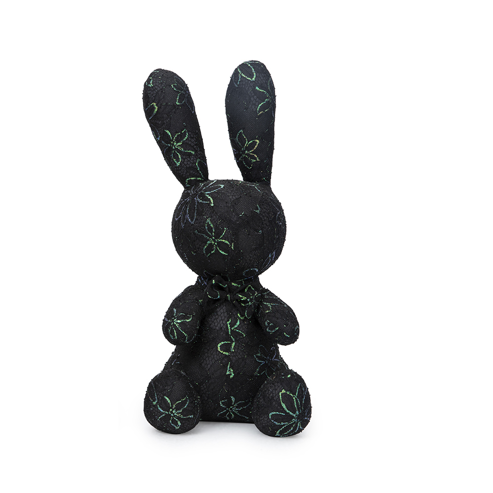 Green Handmade Lace Rabbit Plush Doll
