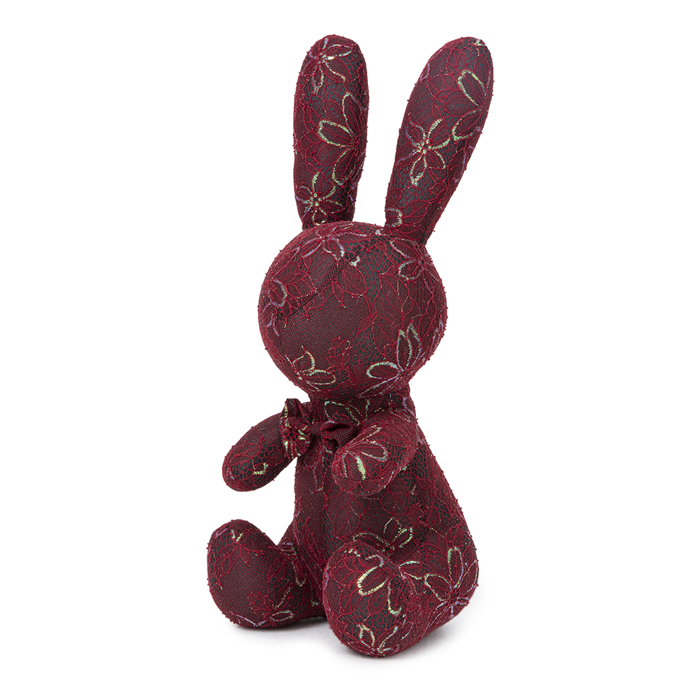 Red Handmade Lace Rabbit Plush Doll