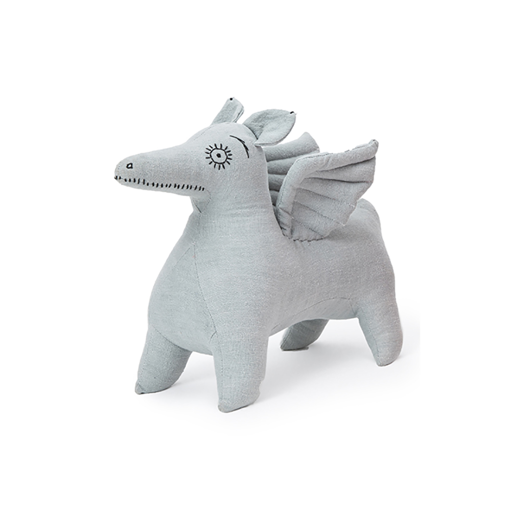 Grey Cute Plush Toys flying horse