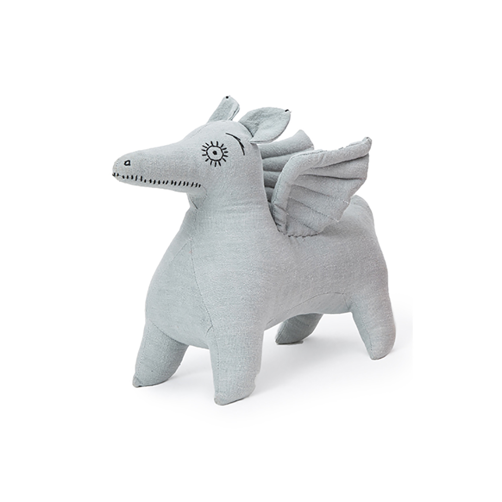 Grey Cute Plush Toys flying horse