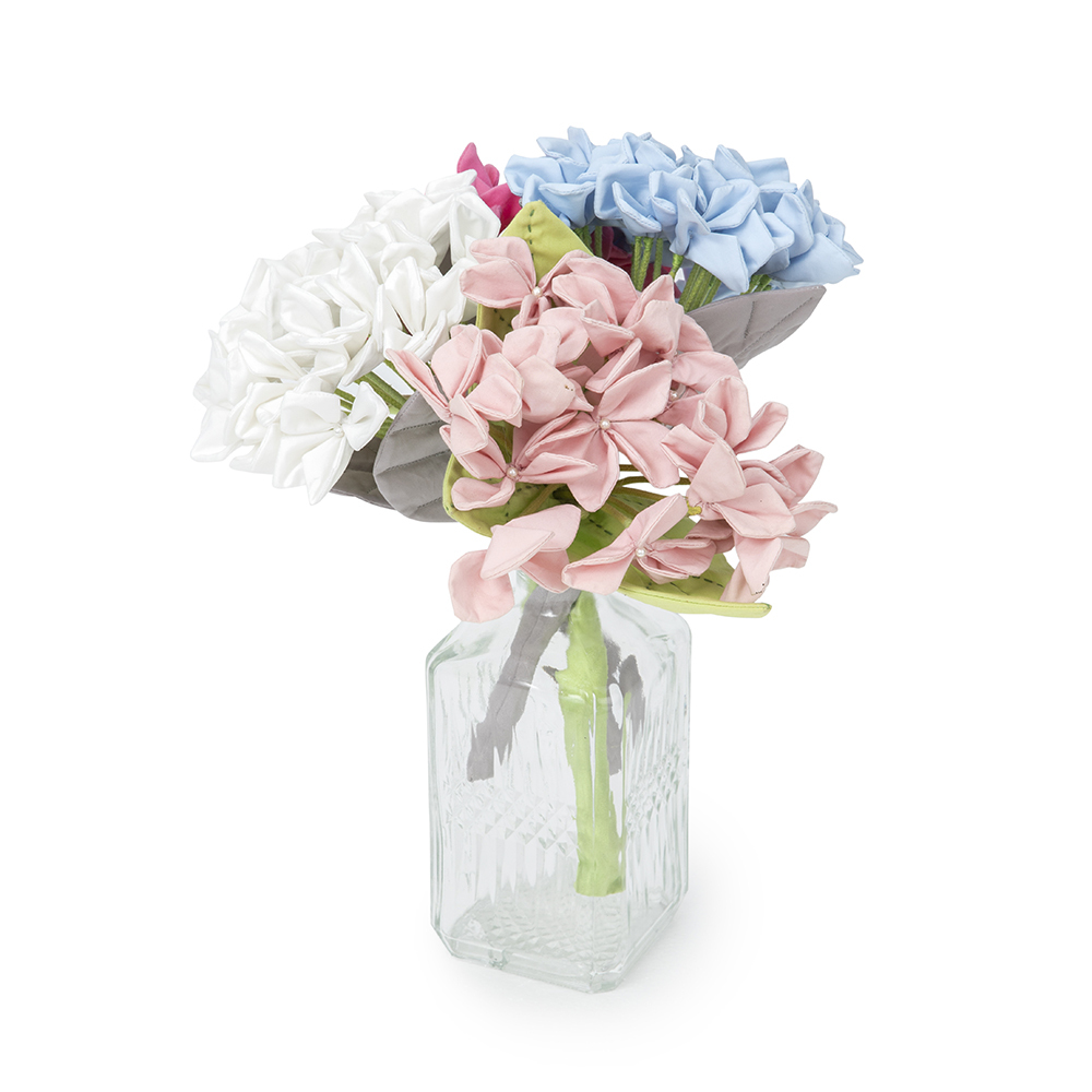 Handmade hydrangea fabric-DIY Bouquet ,  Supply for Decoration or Wedding