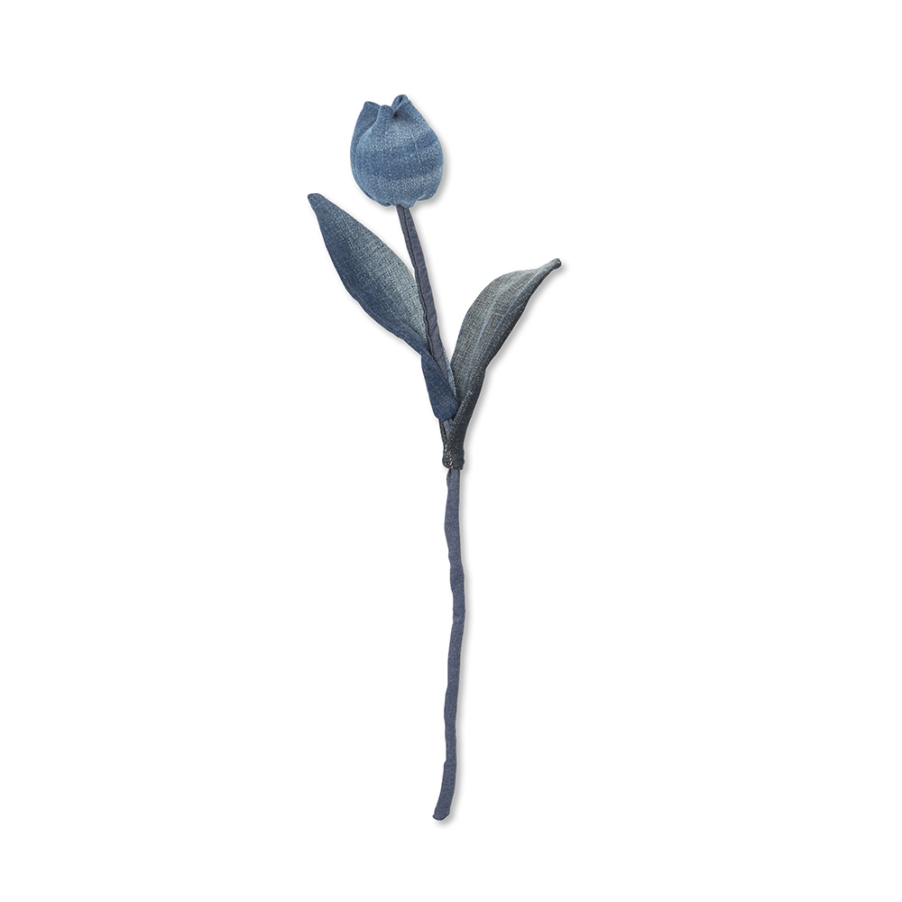 Tulip 50cm handemde cloth flower denim diy