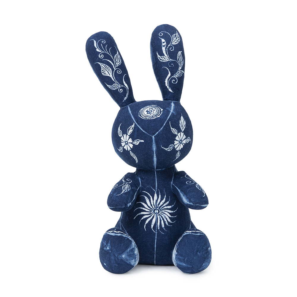 Vintage-Handmade-Crochet-Rabbit-Doll 