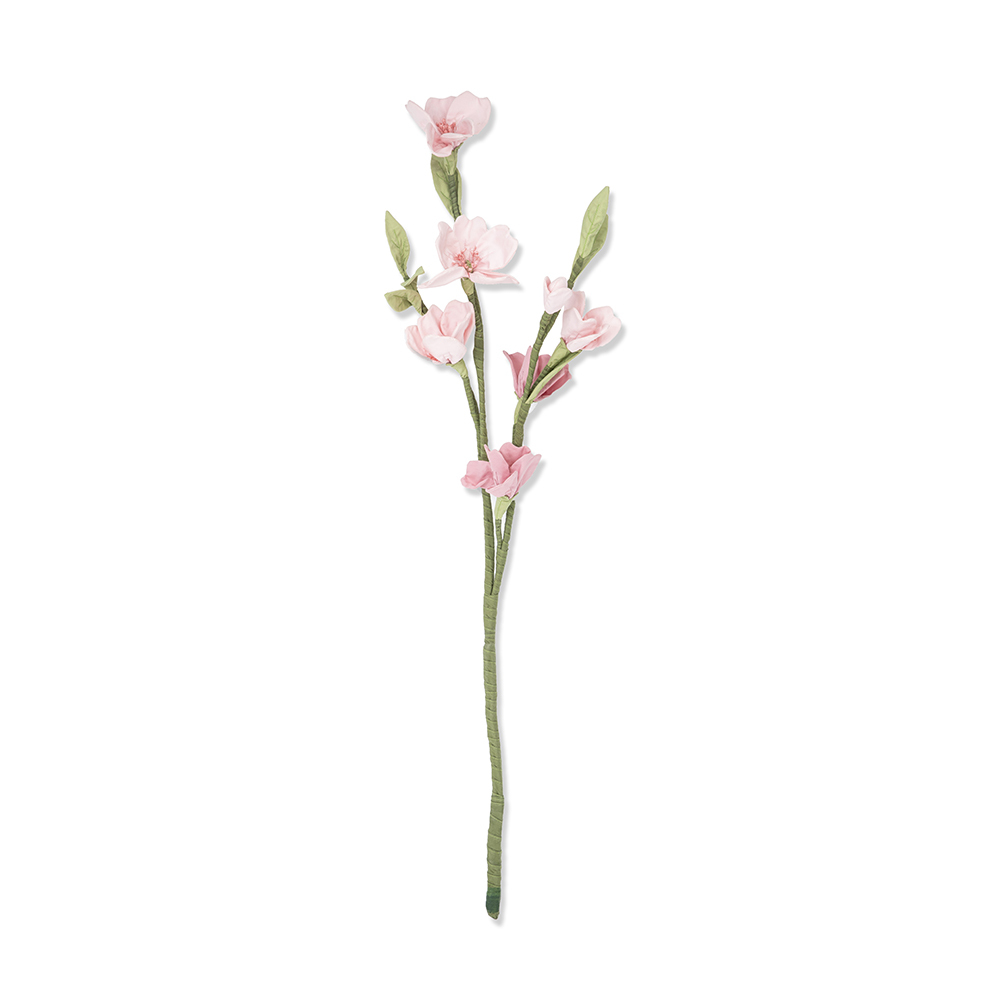 big size hand made flowers cherry with Stamens and leaves, good for Aromatherapy flower arrangement