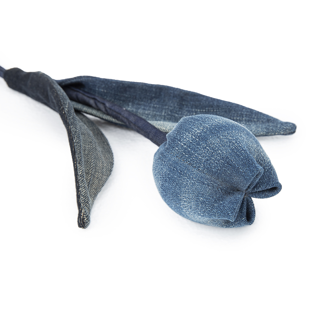 denim flower Tulip handmade flower vintage diy decroration