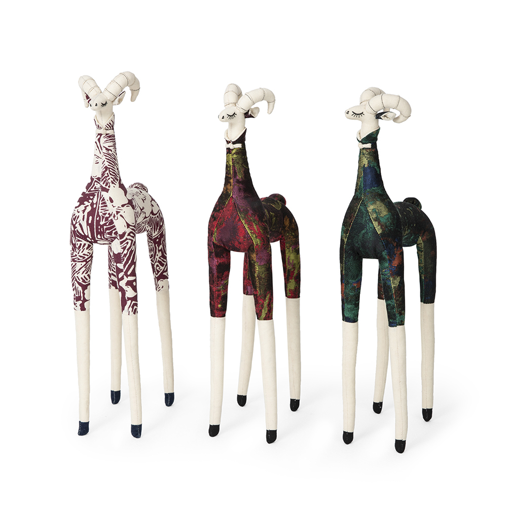 Handmade embroidered Jacquard Fabric Mini Sheep